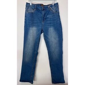 Ring of Fire Mens Blue Denim‎ Jeans Relaxed Fit Casual Everyday Pants